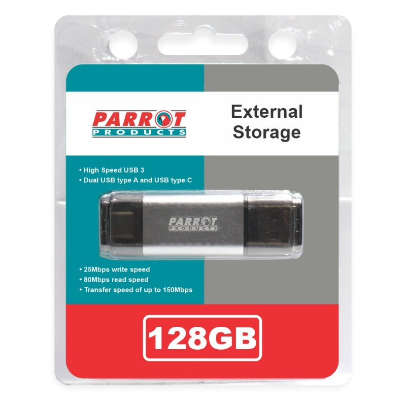 Parrot Dual USB Type-A & Type-C Flash Drive