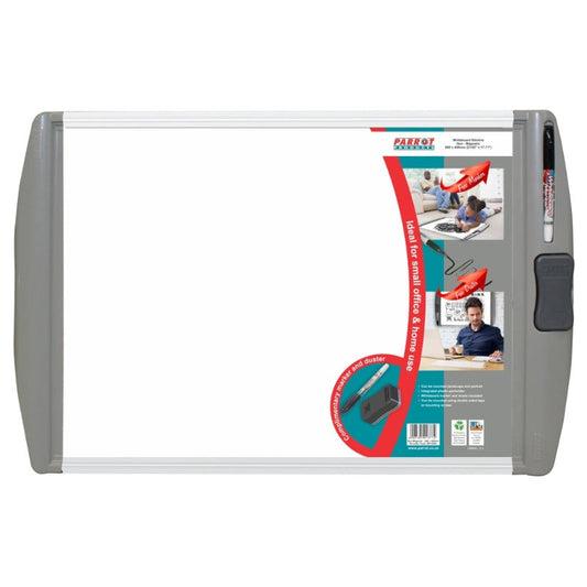 Parrot Slimline Aluminium Frame Non-Magnetic Whiteboard Combo
